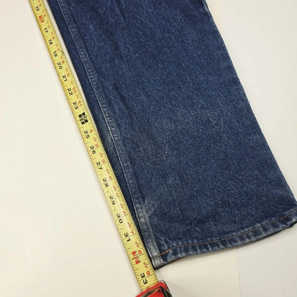 Prison Blues Jeans Mens 35x34 Work Logger Suspender Buttons Made In USA 55220 35